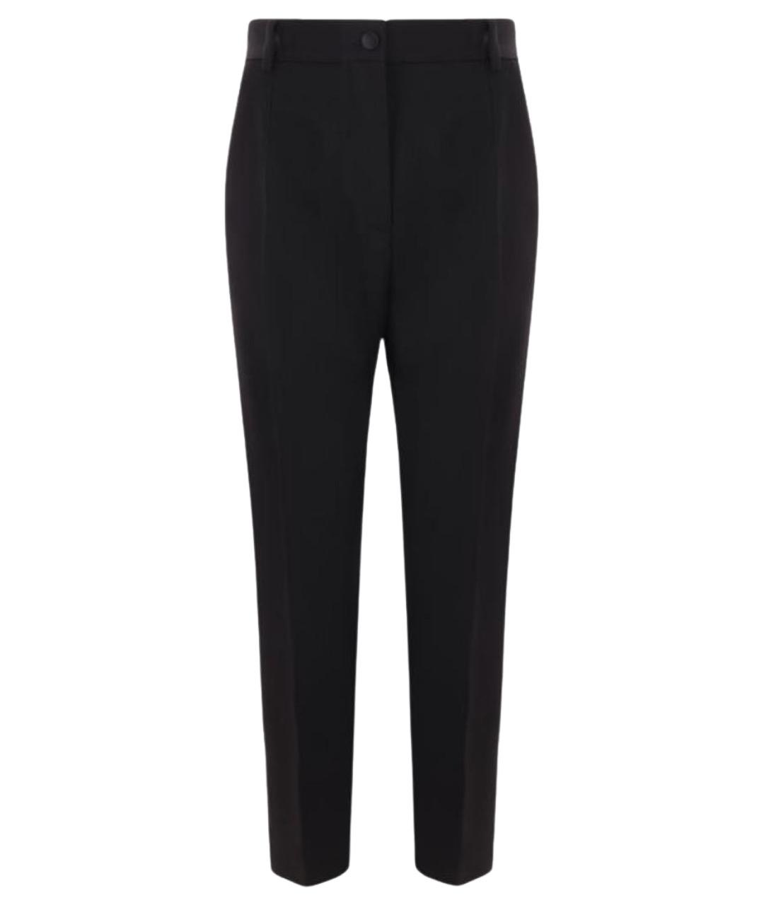 DOLCE&GABBANA Черные прямые брюки, фото 1