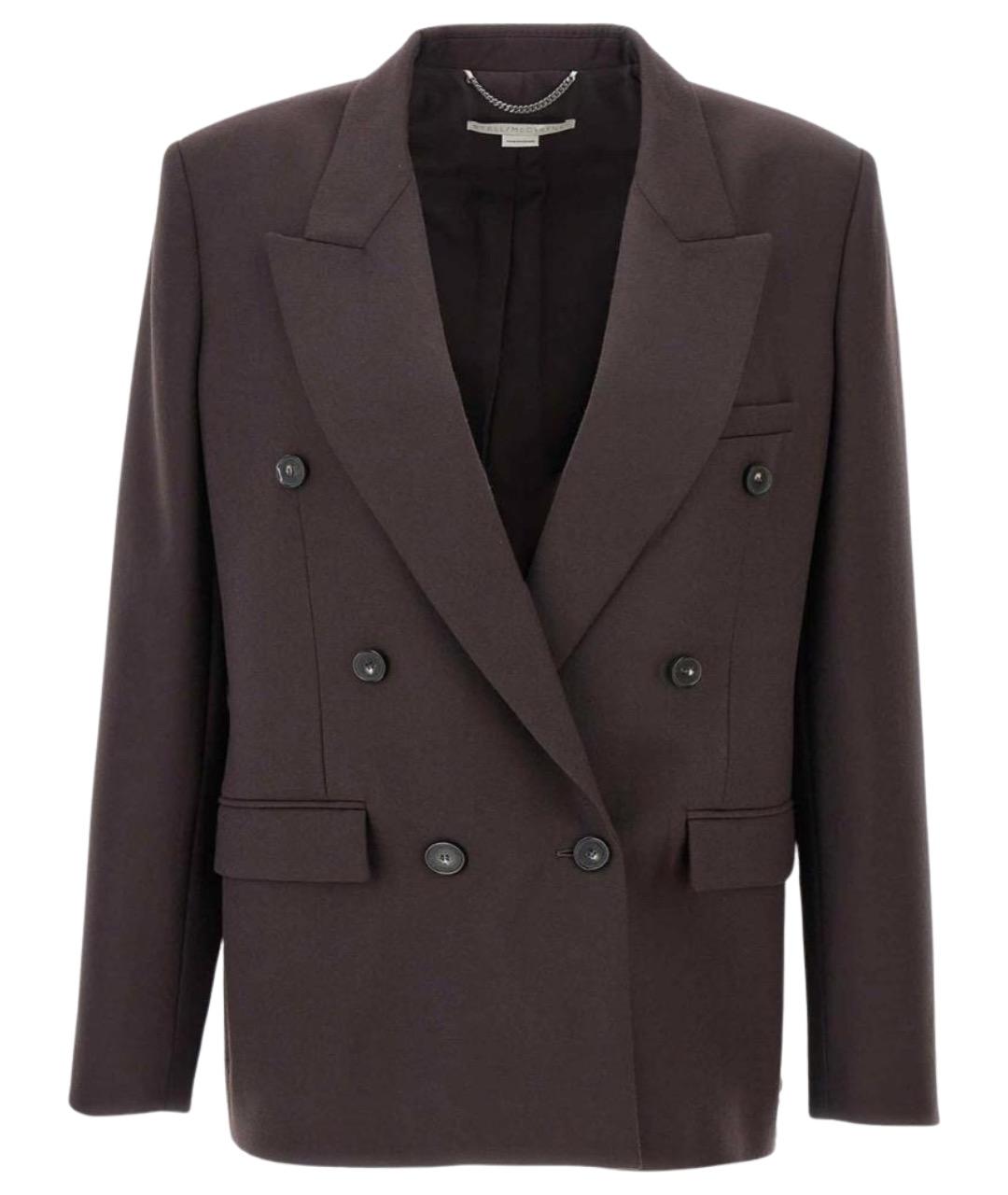 STELLA MCCARTNEY Коричневый шерстяной жакет/пиджак, фото 1