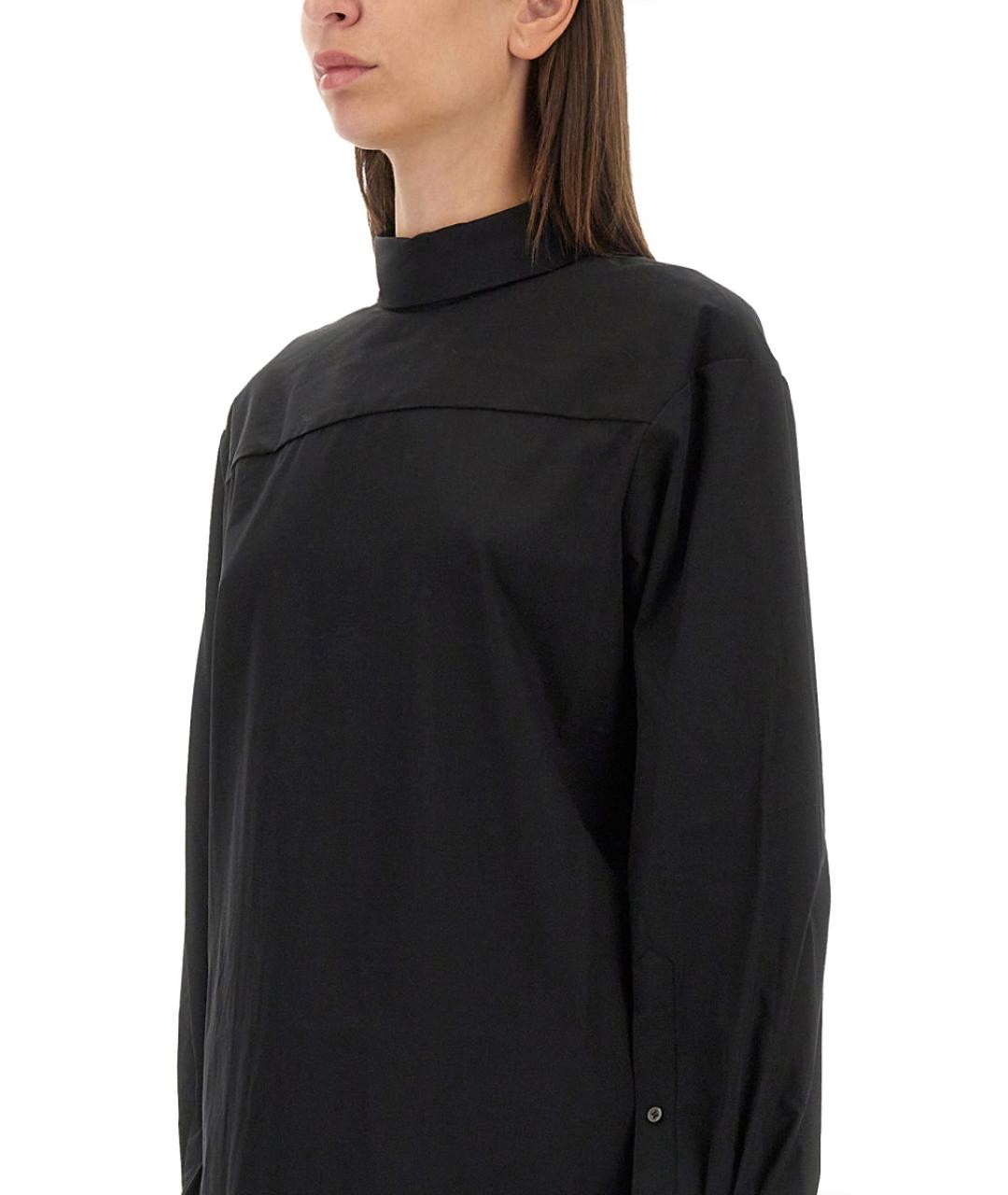 DRIES VAN NOTEN Черная хлопковая рубашка, фото 5