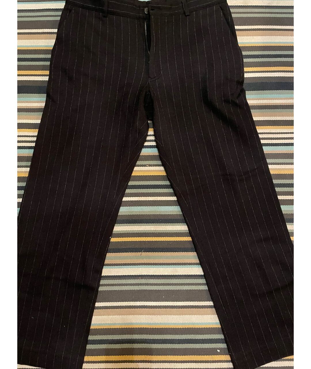 GIORGIO ARMANI Черные шерстяные классические брюки, фото 5