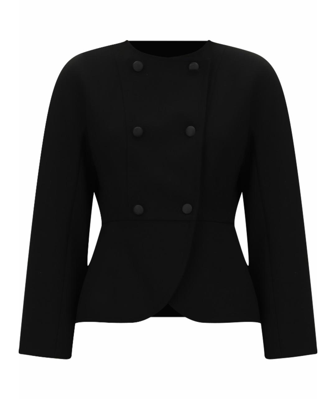 MAX MARA Черный полиэстеровый жакет/пиджак, фото 1