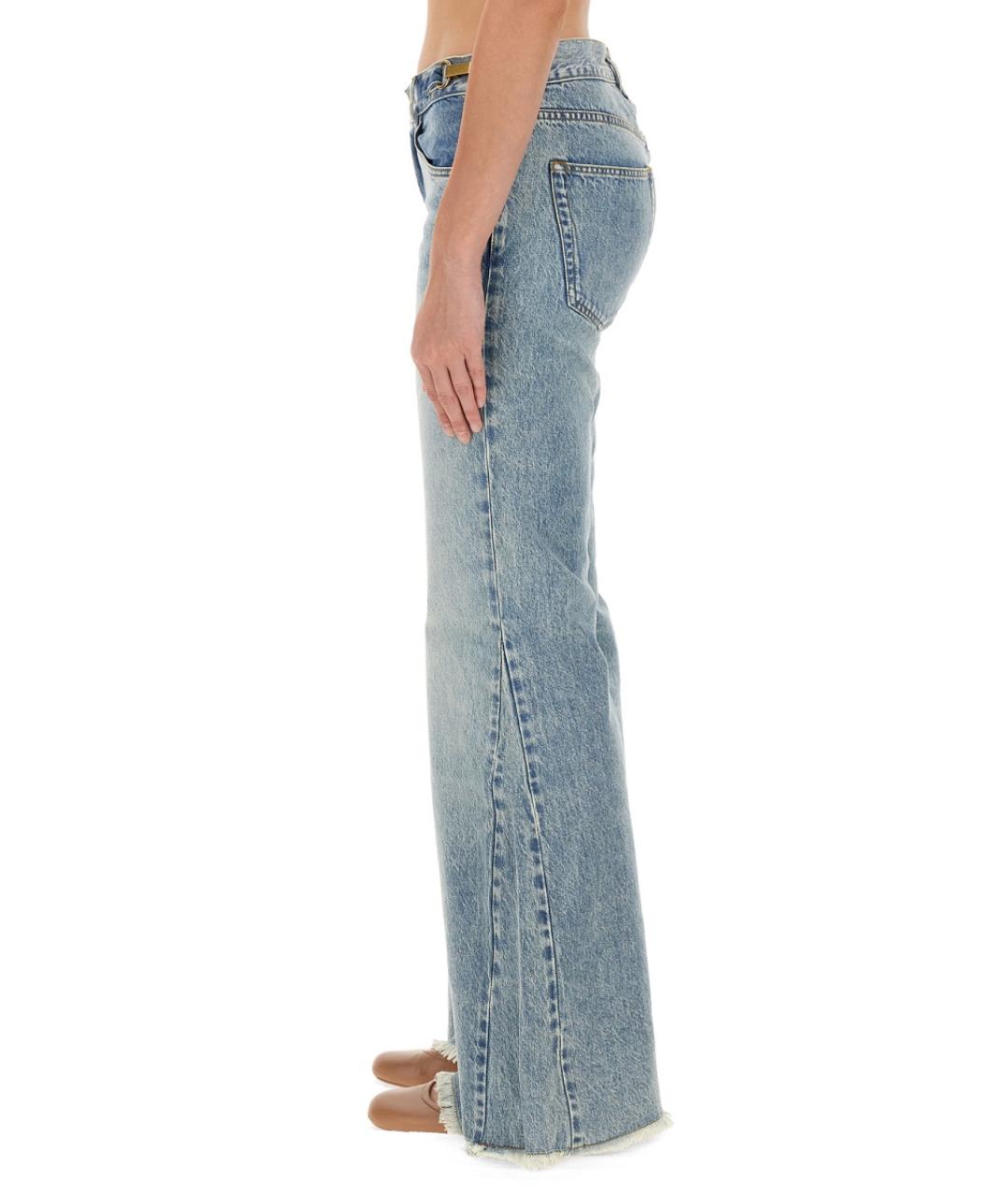 STELLA MCCARTNEY Синие хлопковые прямые джинсы, фото 6