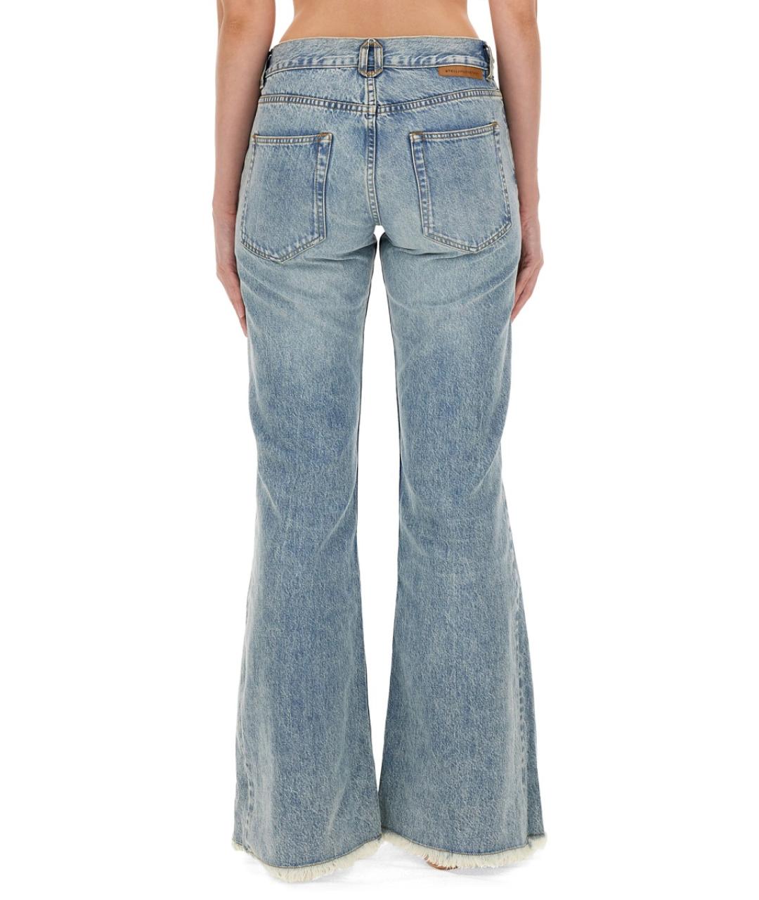 STELLA MCCARTNEY Синие хлопковые прямые джинсы, фото 4