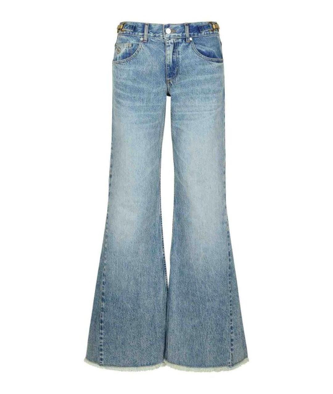 STELLA MCCARTNEY Синие хлопковые прямые джинсы, фото 1