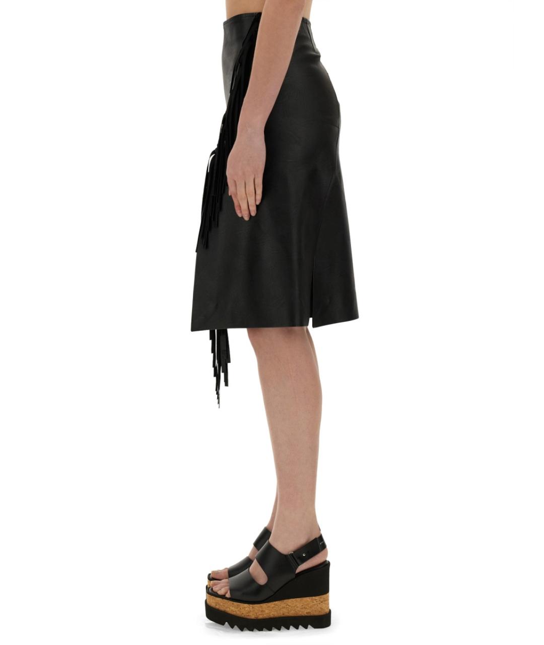 STELLA MCCARTNEY Черная полиэстеровая юбка миди, фото 4