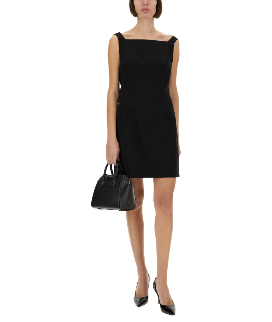 GIVENCHY Черное вискозное повседневное платье, фото 3
