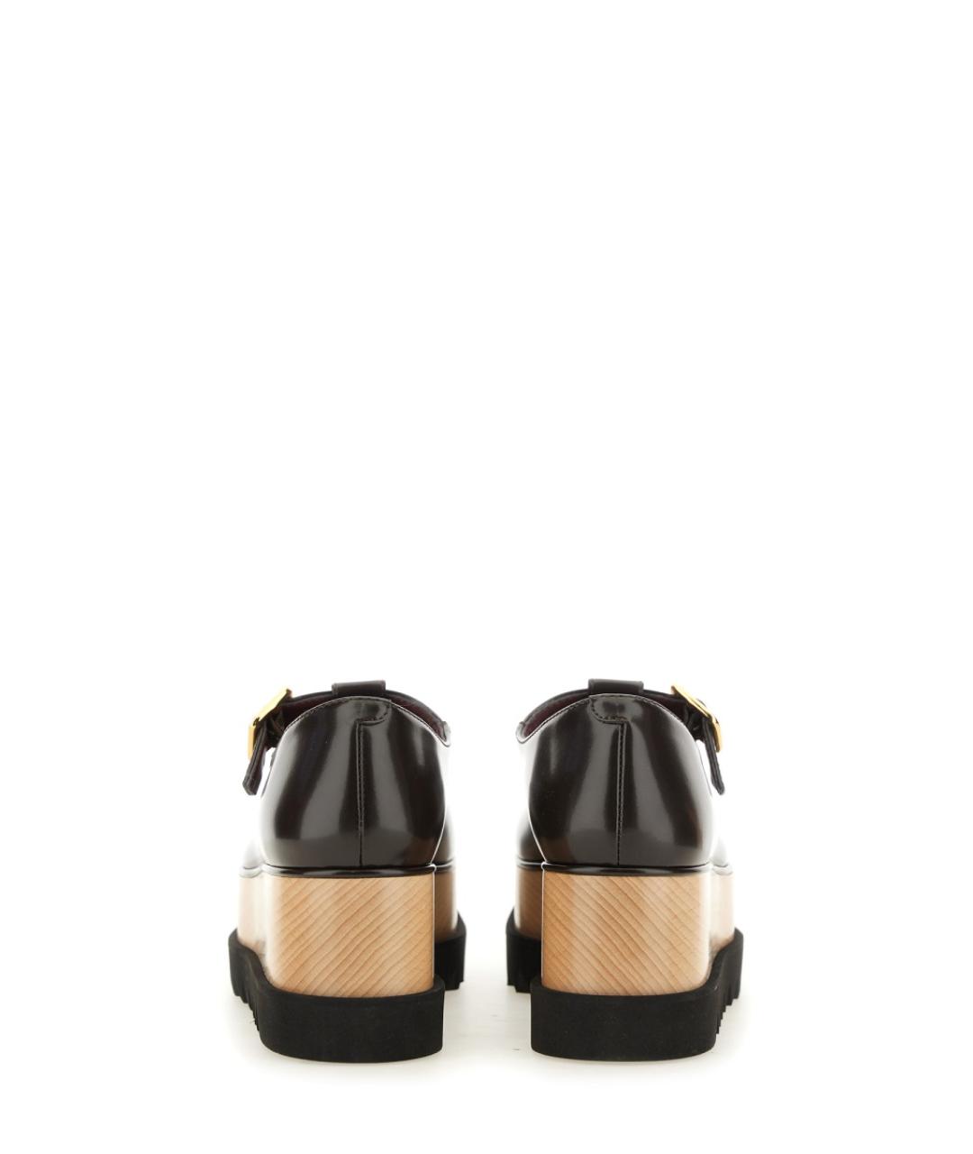 STELLA MCCARTNEY Коричневые синтетические лоферы, фото 3