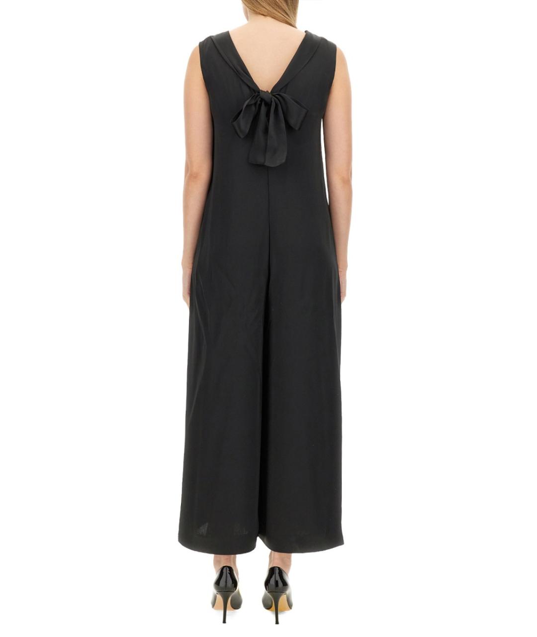 'S MAX MARA Черный ацетатный костюм с брюками, фото 3