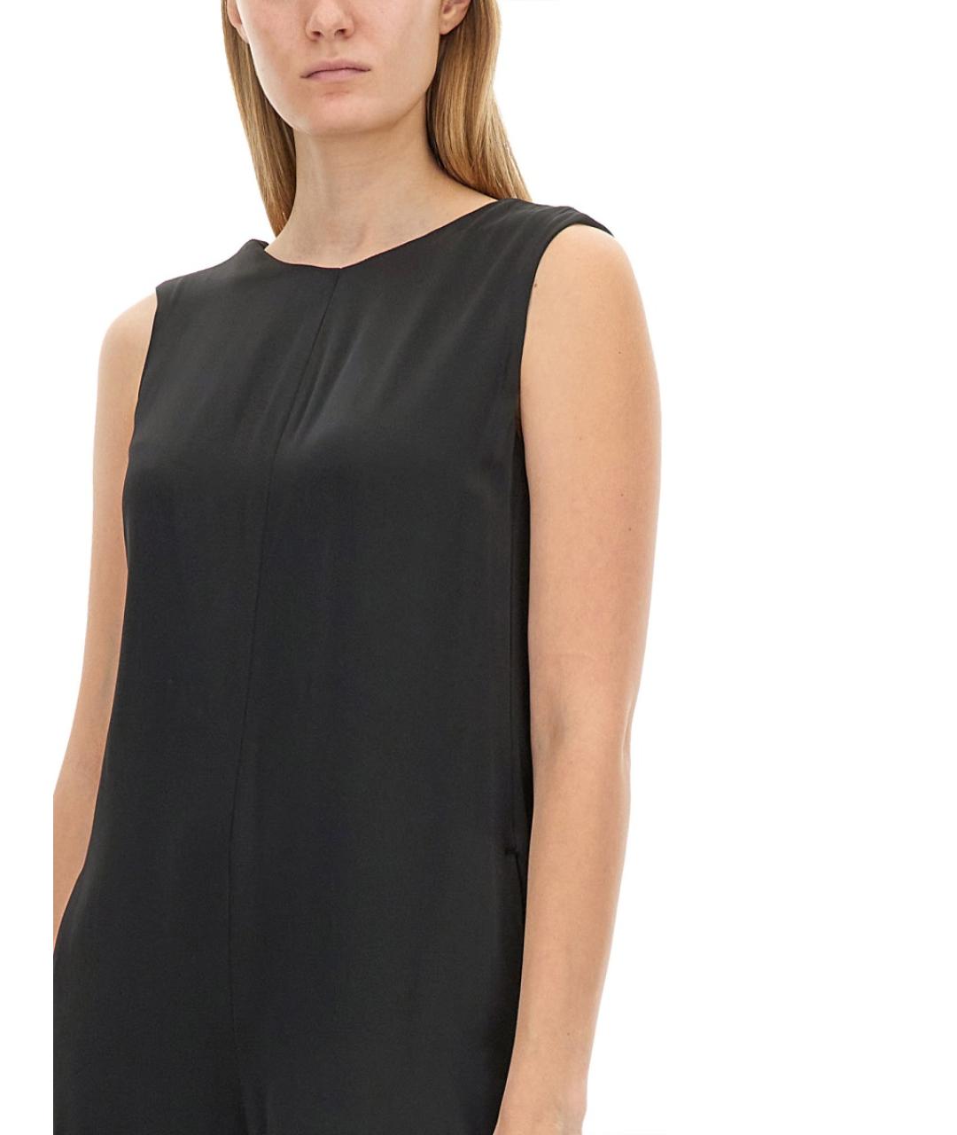 'S MAX MARA Черный ацетатный костюм с брюками, фото 4