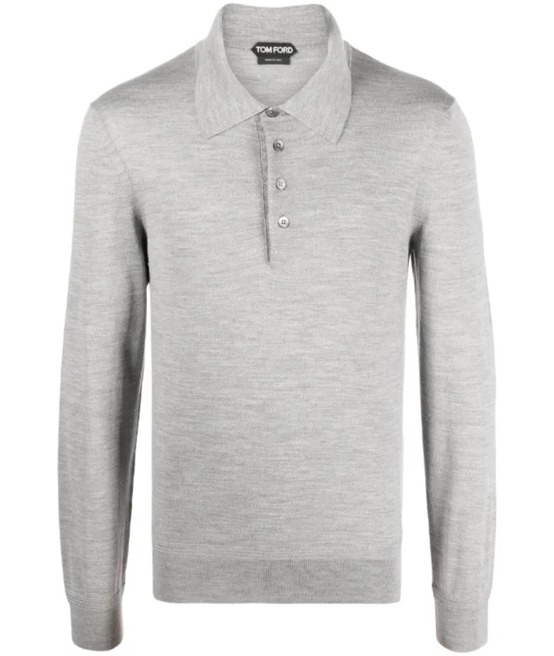 TOM FORD Серый шерстяной джемпер / свитер, фото 1