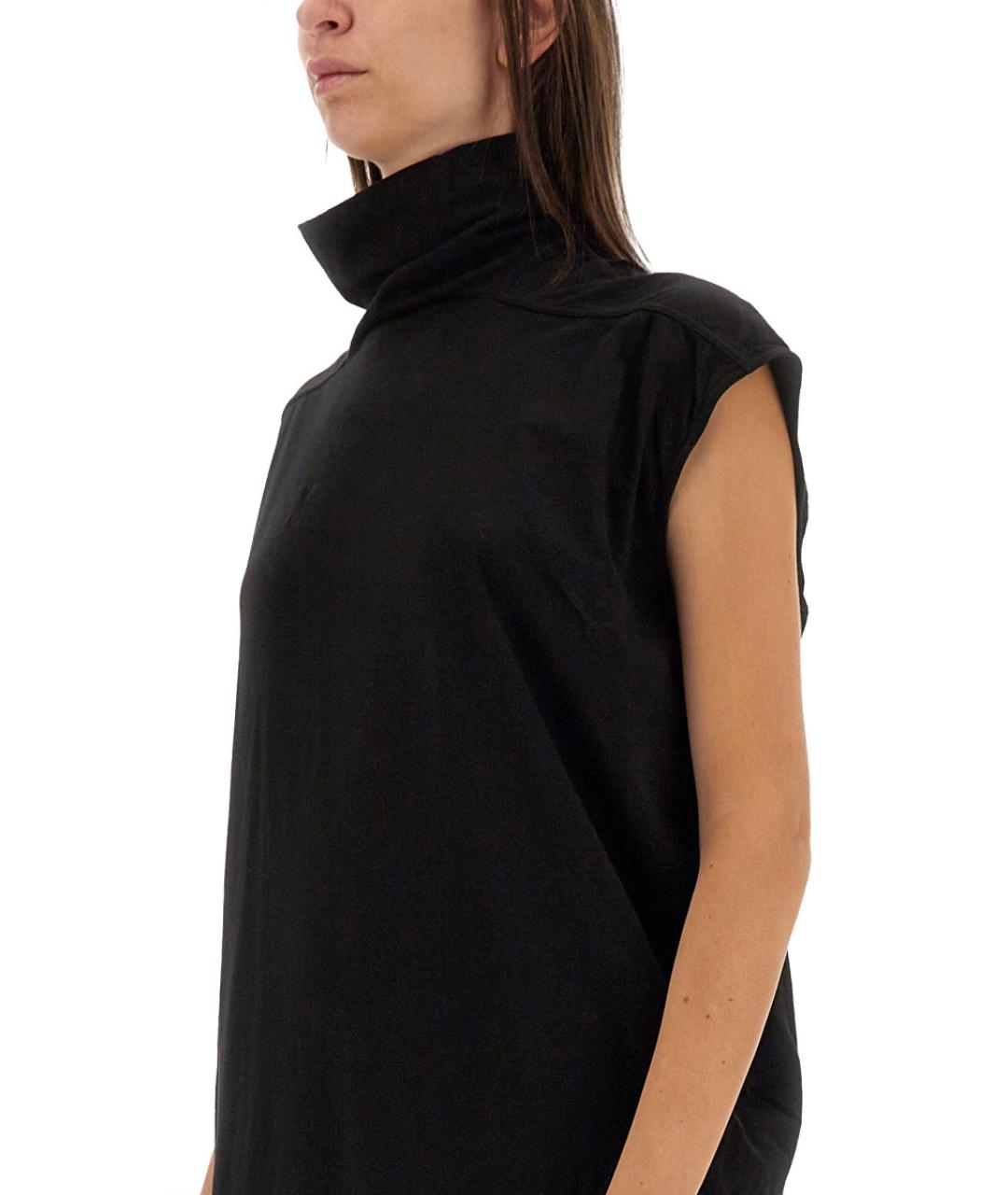 RICK OWENS DRKSHDW Черное хлопковое коктейльное платье, фото 2