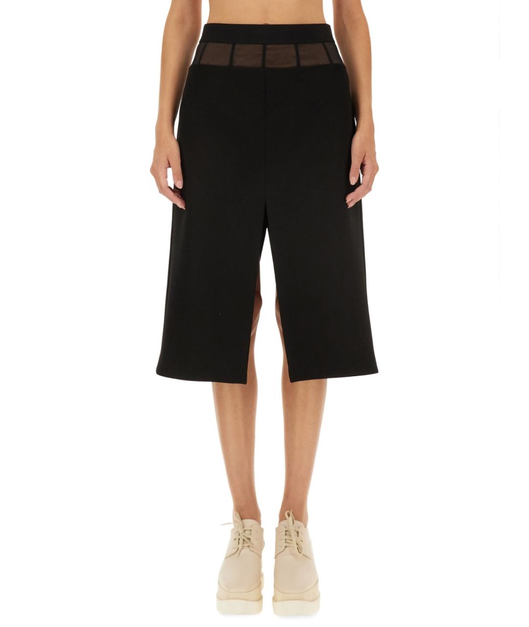 STELLA MCCARTNEY Черная шерстяная юбка миди, фото 5