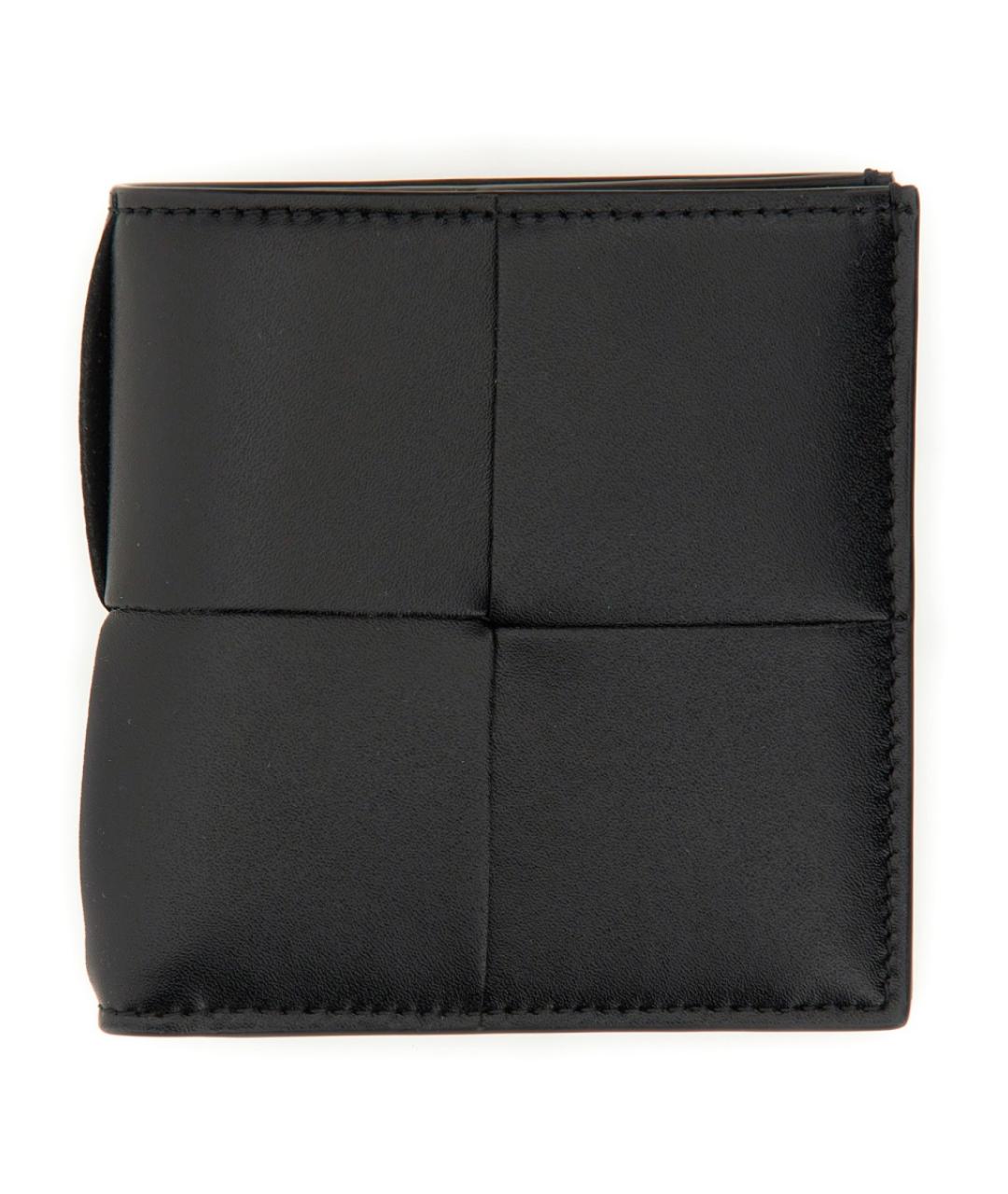 BOTTEGA VENETA Черный кожаный кошелек, фото 1