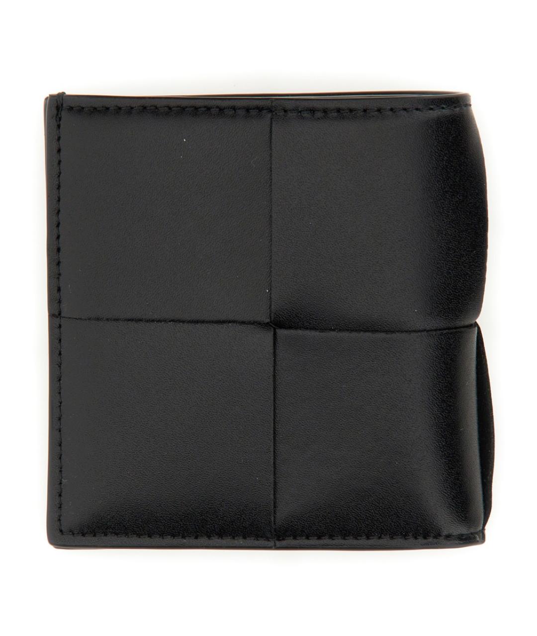 BOTTEGA VENETA Черный кожаный кошелек, фото 2