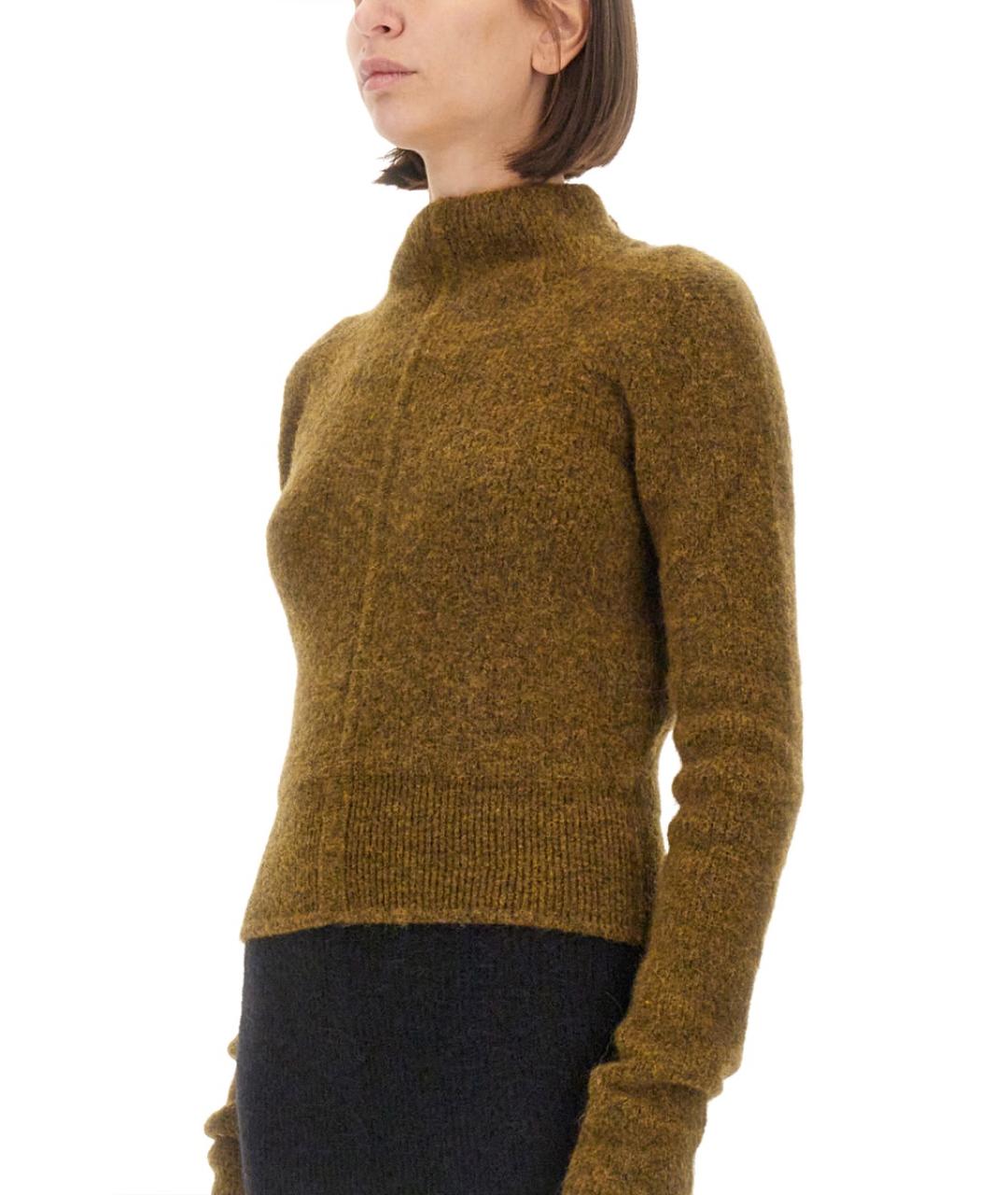 RICK OWENS Горчичный джемпер / свитер, фото 4