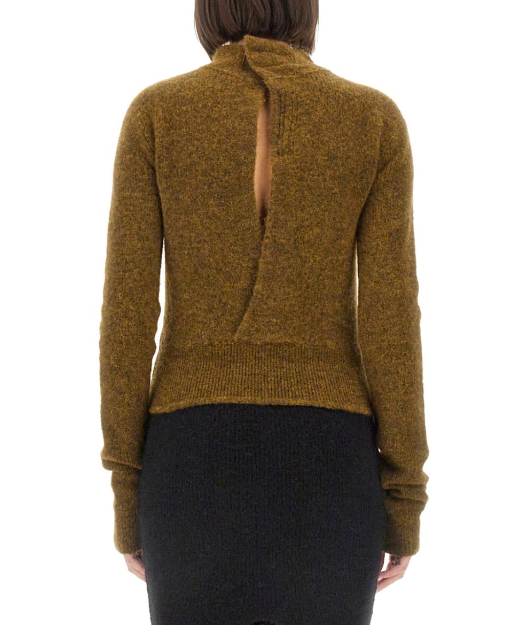 RICK OWENS Горчичный джемпер / свитер, фото 3