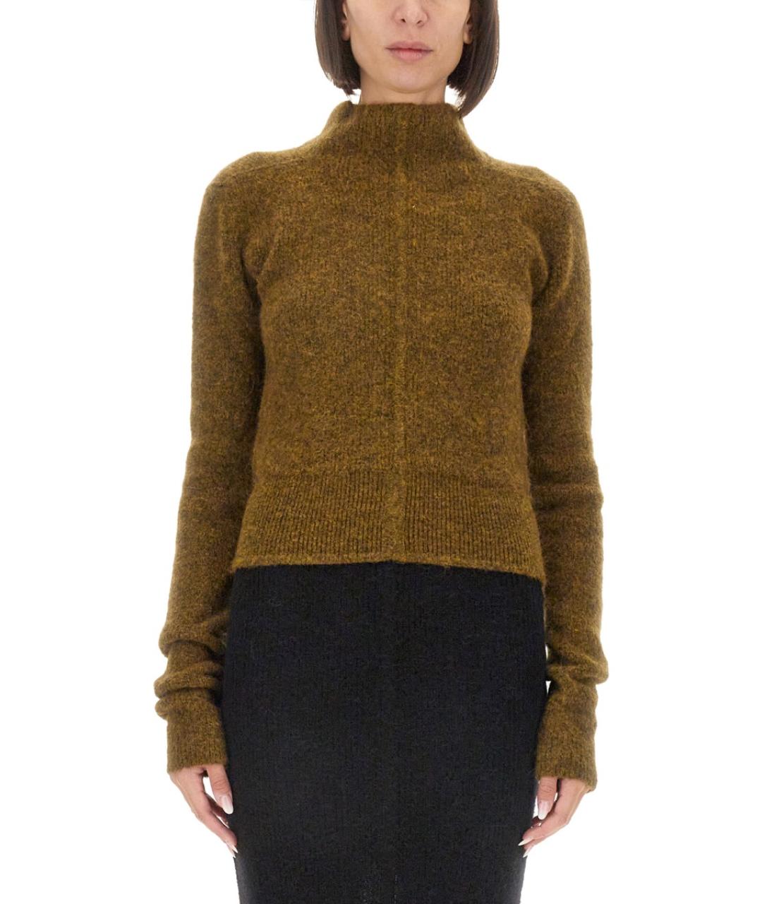 RICK OWENS Горчичный джемпер / свитер, фото 5