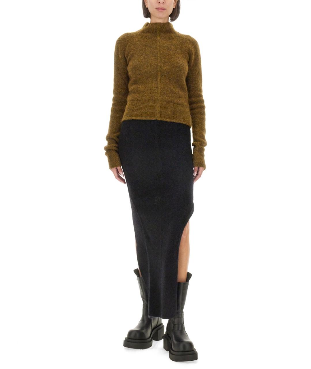 RICK OWENS Горчичный джемпер / свитер, фото 2