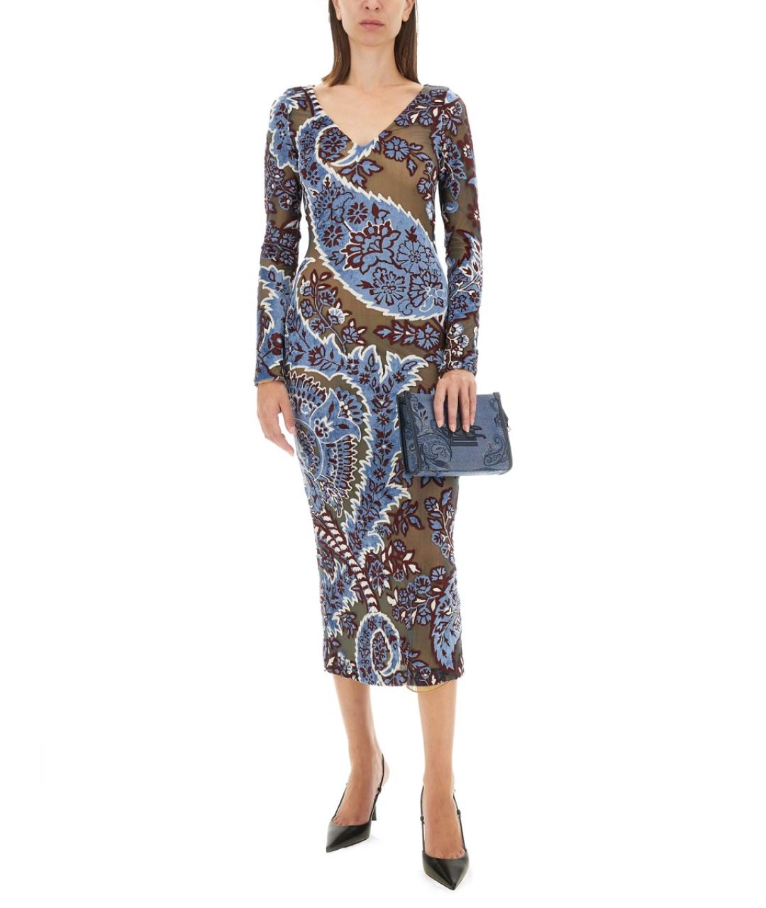 ETRO Мульти вискозное повседневное платье, фото 3