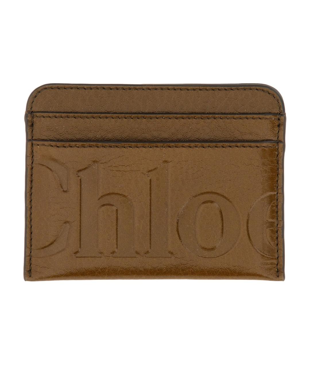 CHLOE Коричневый кожаный кошелек, фото 1