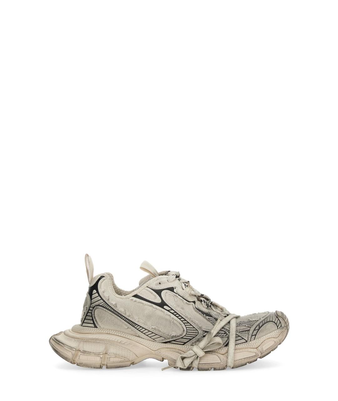 BALENCIAGA Бежевые текстильные кроссовки, фото 1