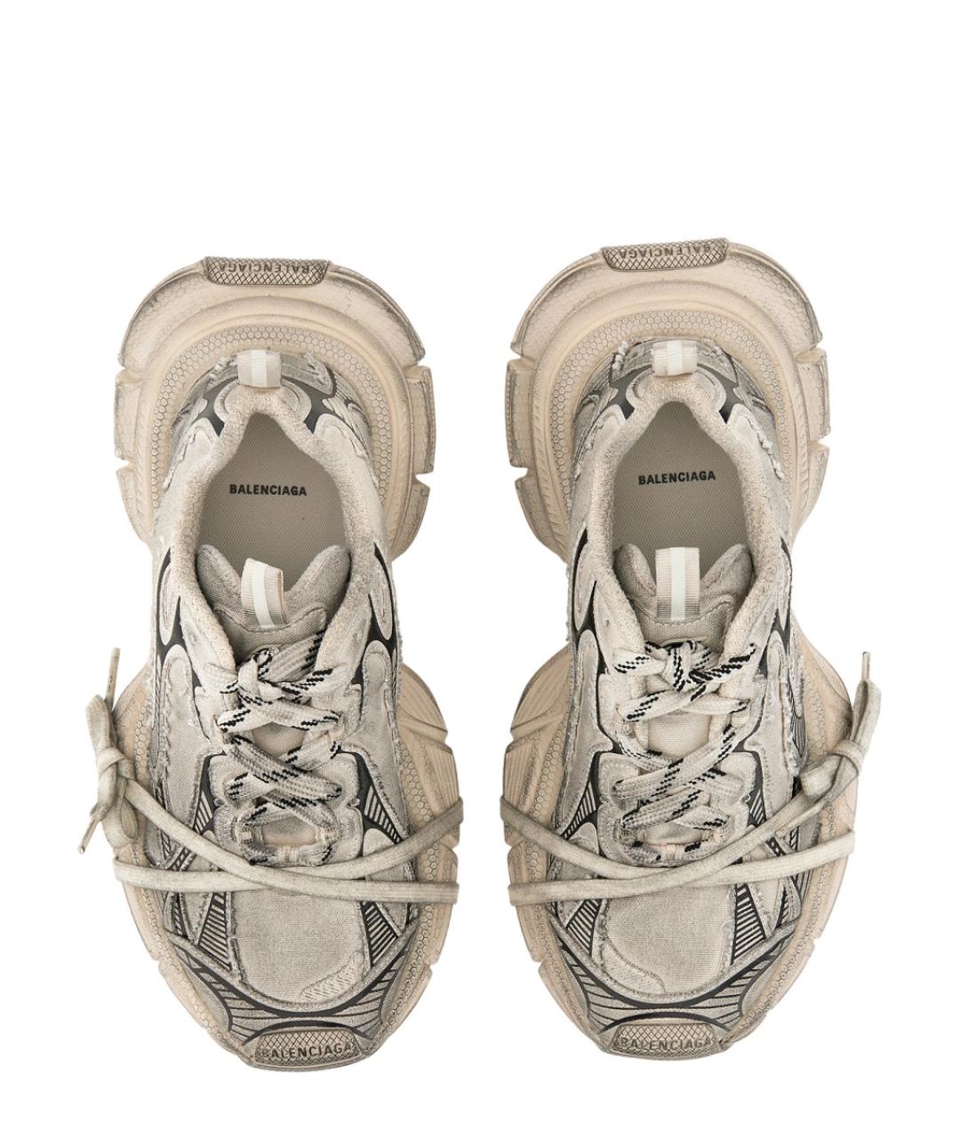BALENCIAGA Бежевые текстильные кроссовки, фото 2