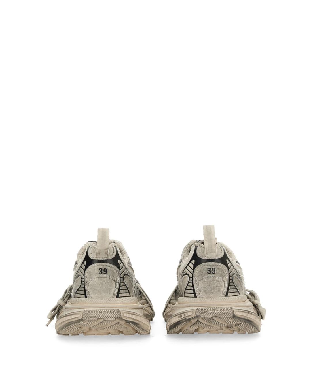 BALENCIAGA Бежевые текстильные кроссовки, фото 4