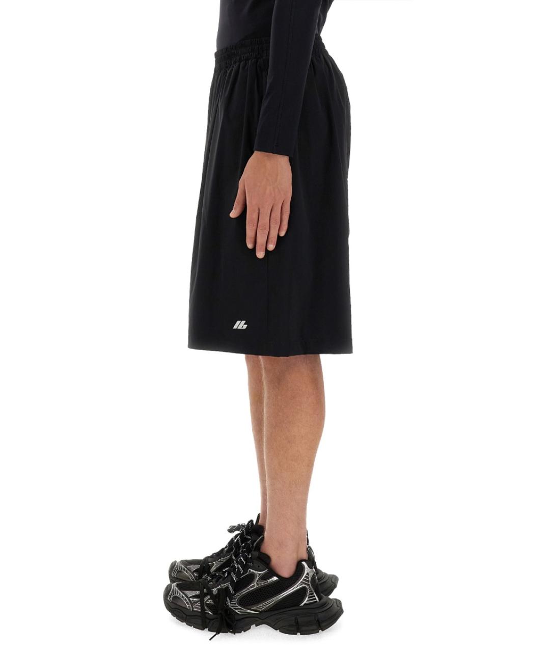 BALENCIAGA Черные полиамидовые шорты, фото 4