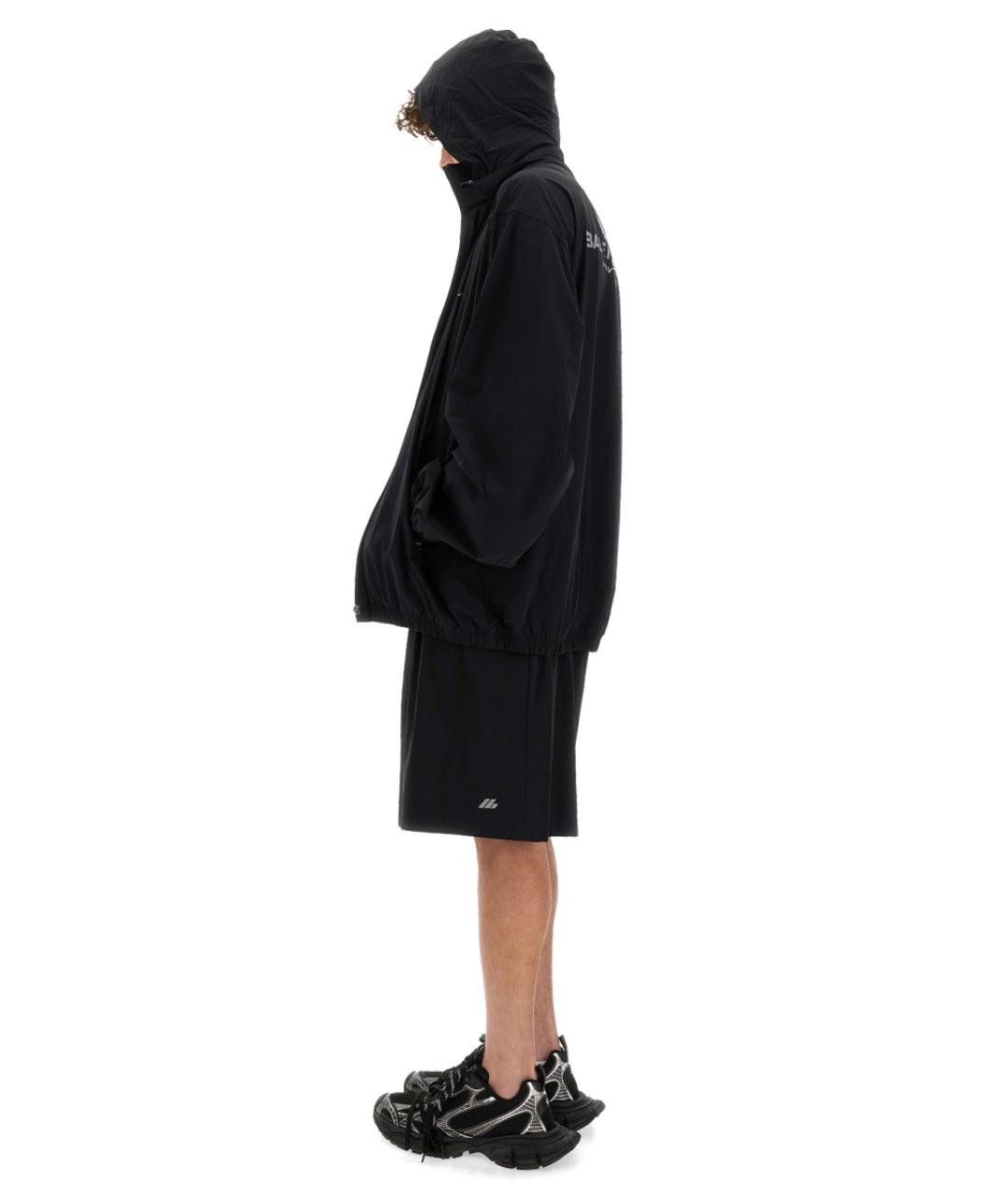 BALENCIAGA Черные полиамидовые шорты, фото 2