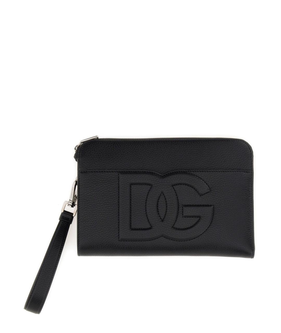DOLCE&GABBANA Черная кожаная папка для документов, фото 3