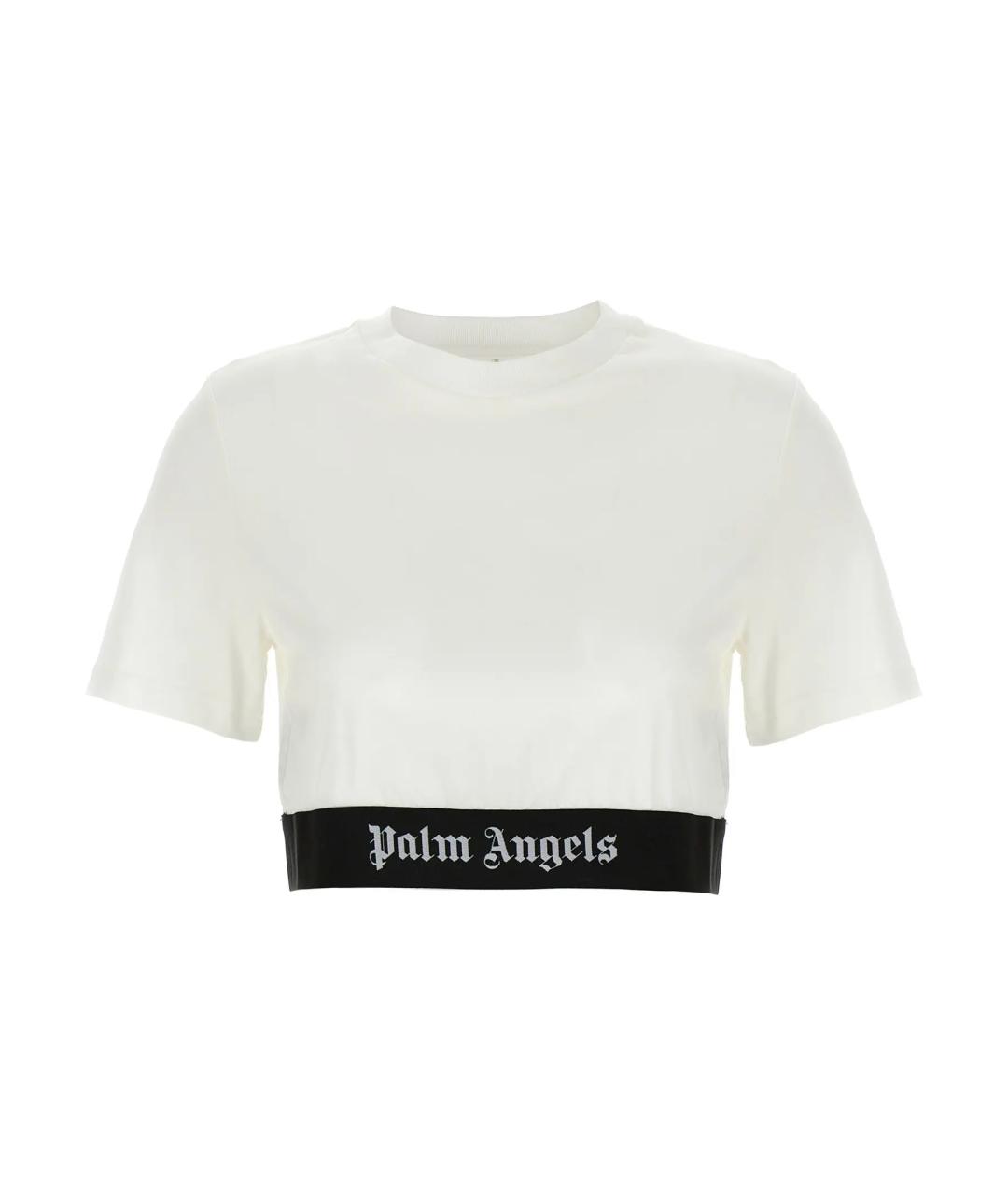 PALM ANGELS Белая хлопковая футболка, фото 1
