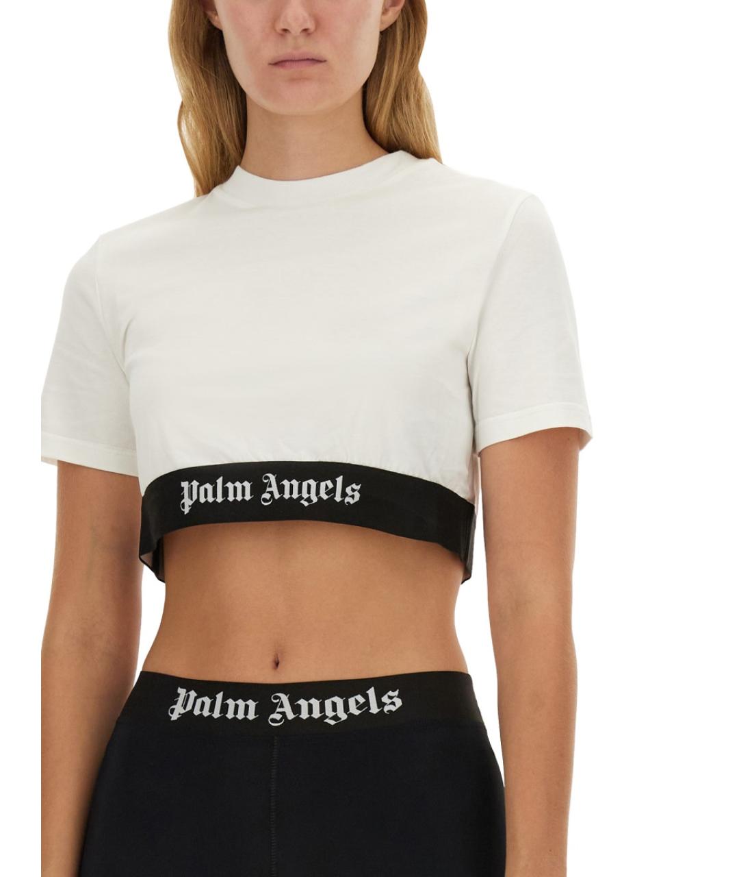 PALM ANGELS Белая хлопковая футболка, фото 5