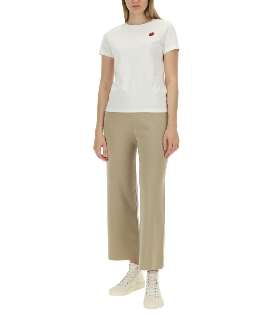 KENZO Шерстяные прямые брюки, фото 3