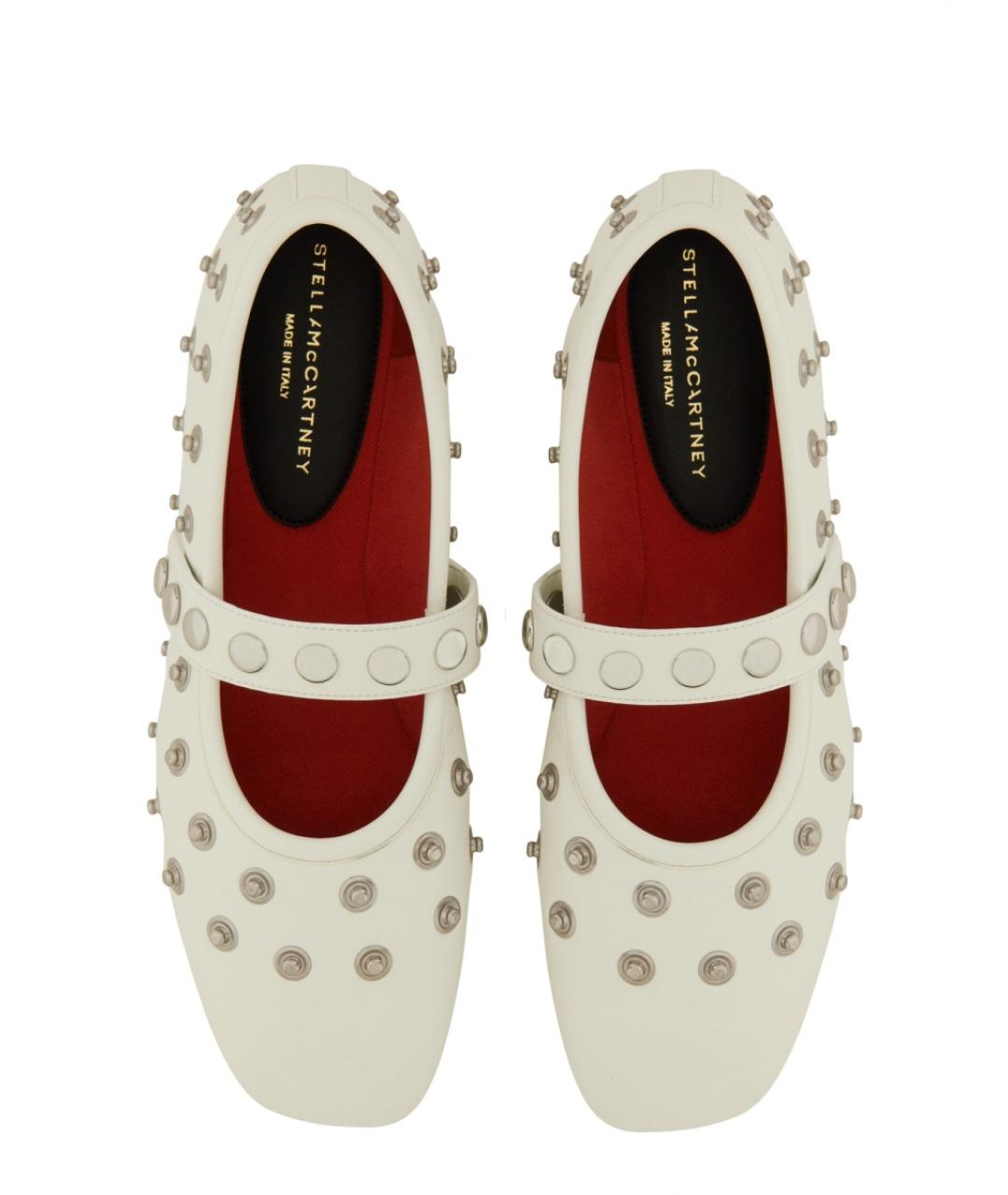 STELLA MCCARTNEY Белые синтетические балетки, фото 5