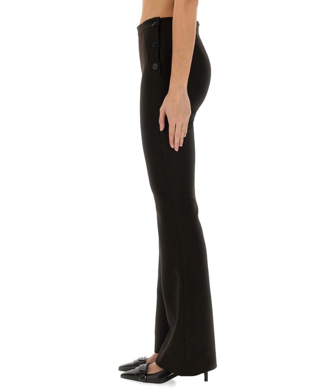 COURREGES Коричневые шерстяные прямые брюки, фото 5