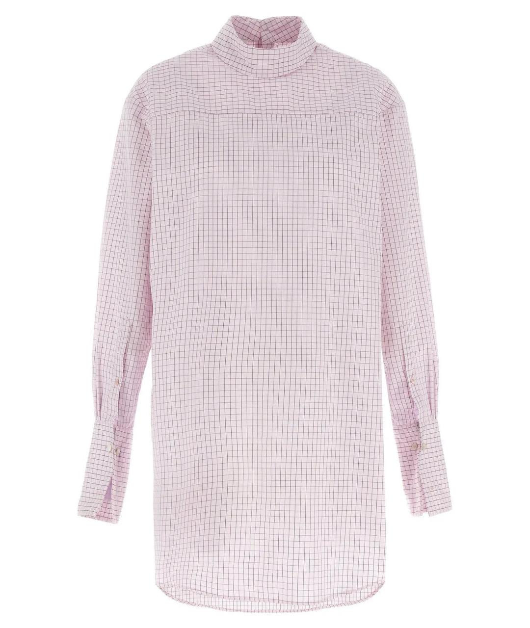 DRIES VAN NOTEN Розовая хлопковая рубашка, фото 1