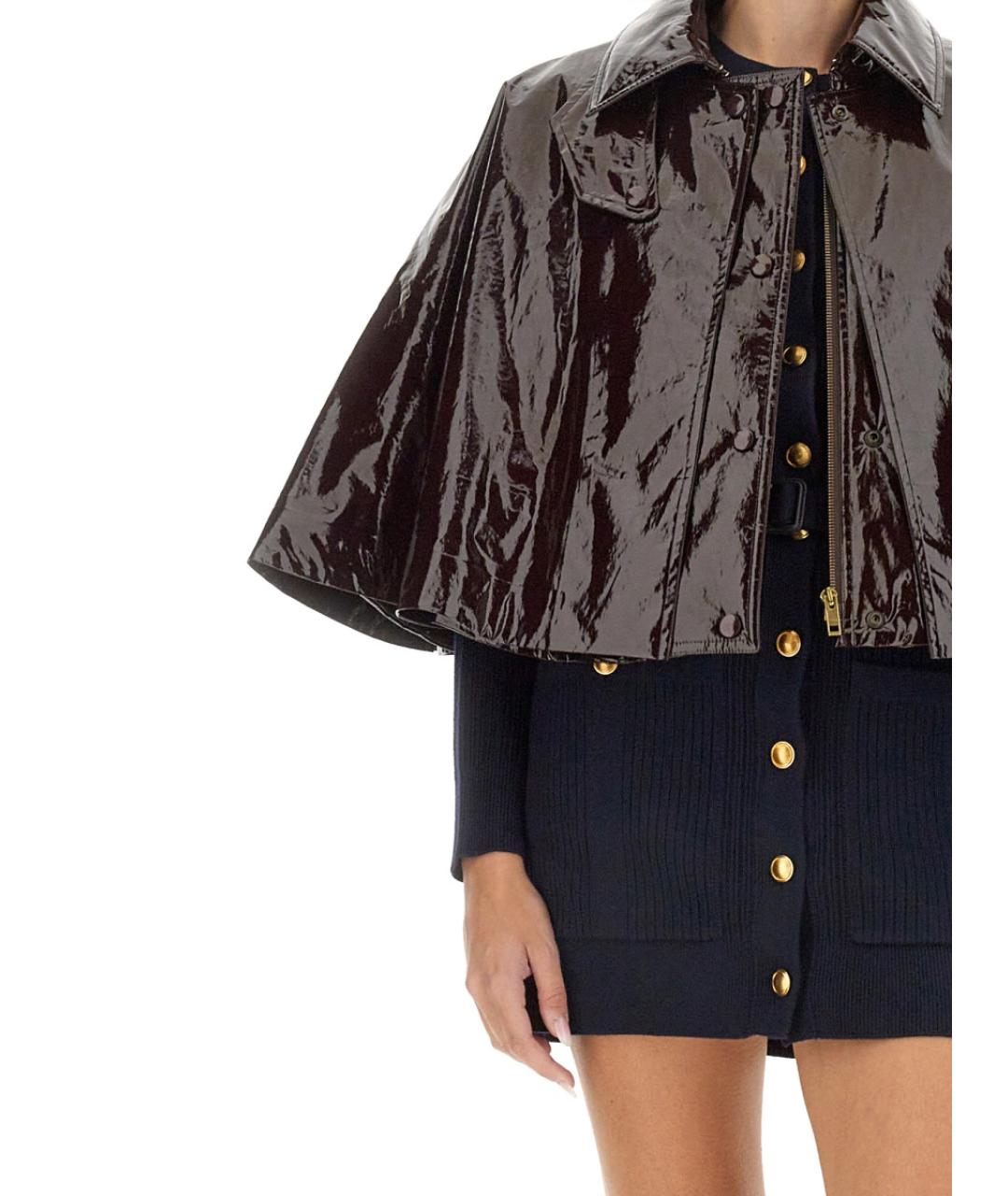 CHLOE Коричневая полиэстеровая куртка, фото 5