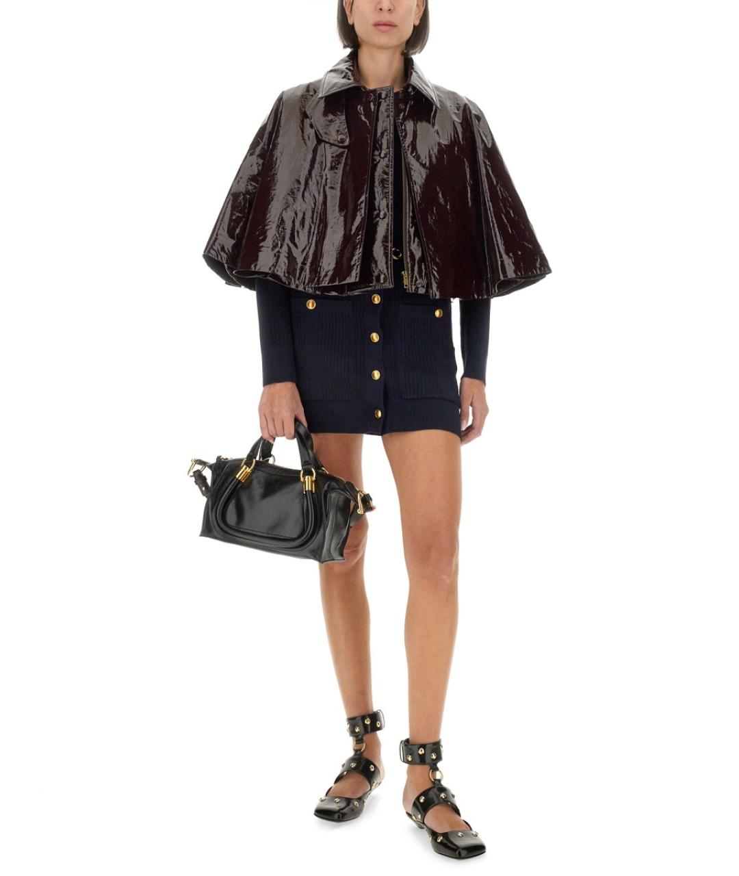 CHLOE Коричневая полиэстеровая куртка, фото 3