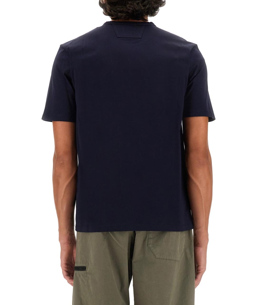 CP COMPANY Синяя хлопковая футболка, фото 3