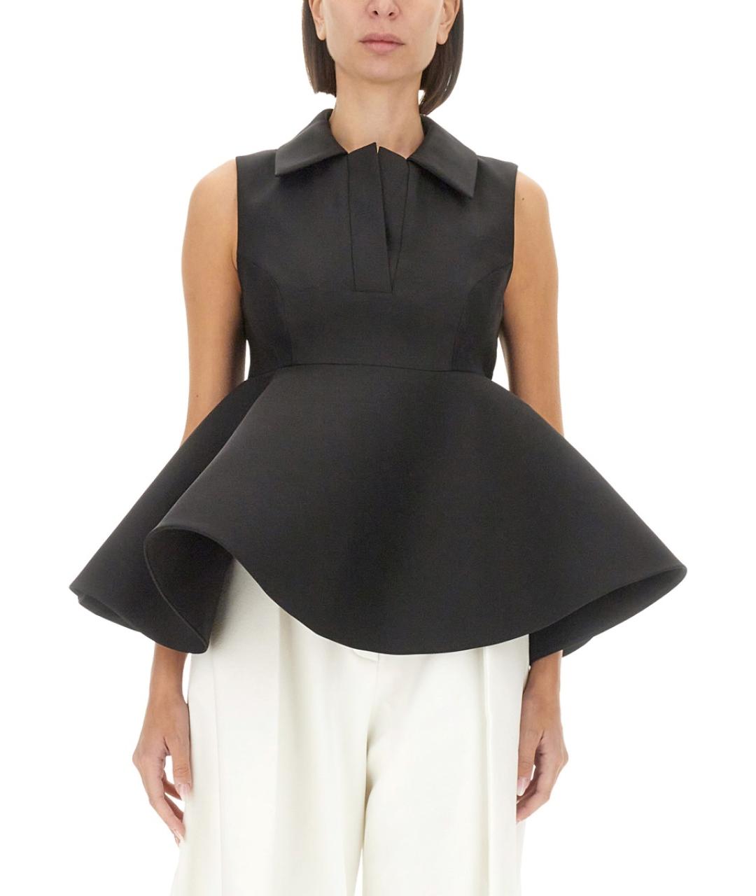 JACQUEMUS Черная хлопковая блузы, фото 2