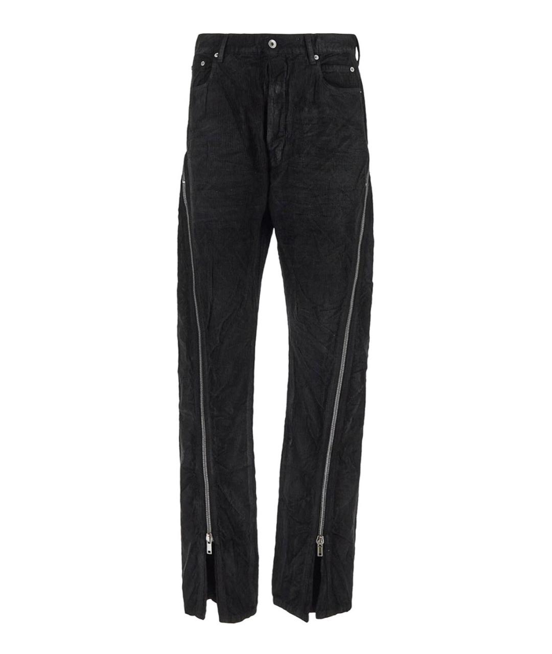 RICK OWENS DRKSHDW Черные хлопковые прямые джинсы, фото 6