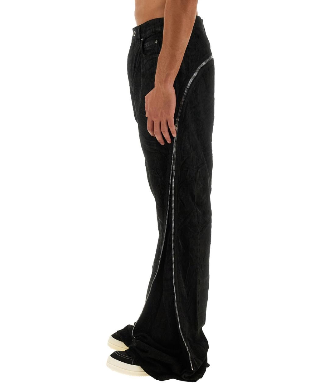 RICK OWENS DRKSHDW Черные хлопковые прямые джинсы, фото 4