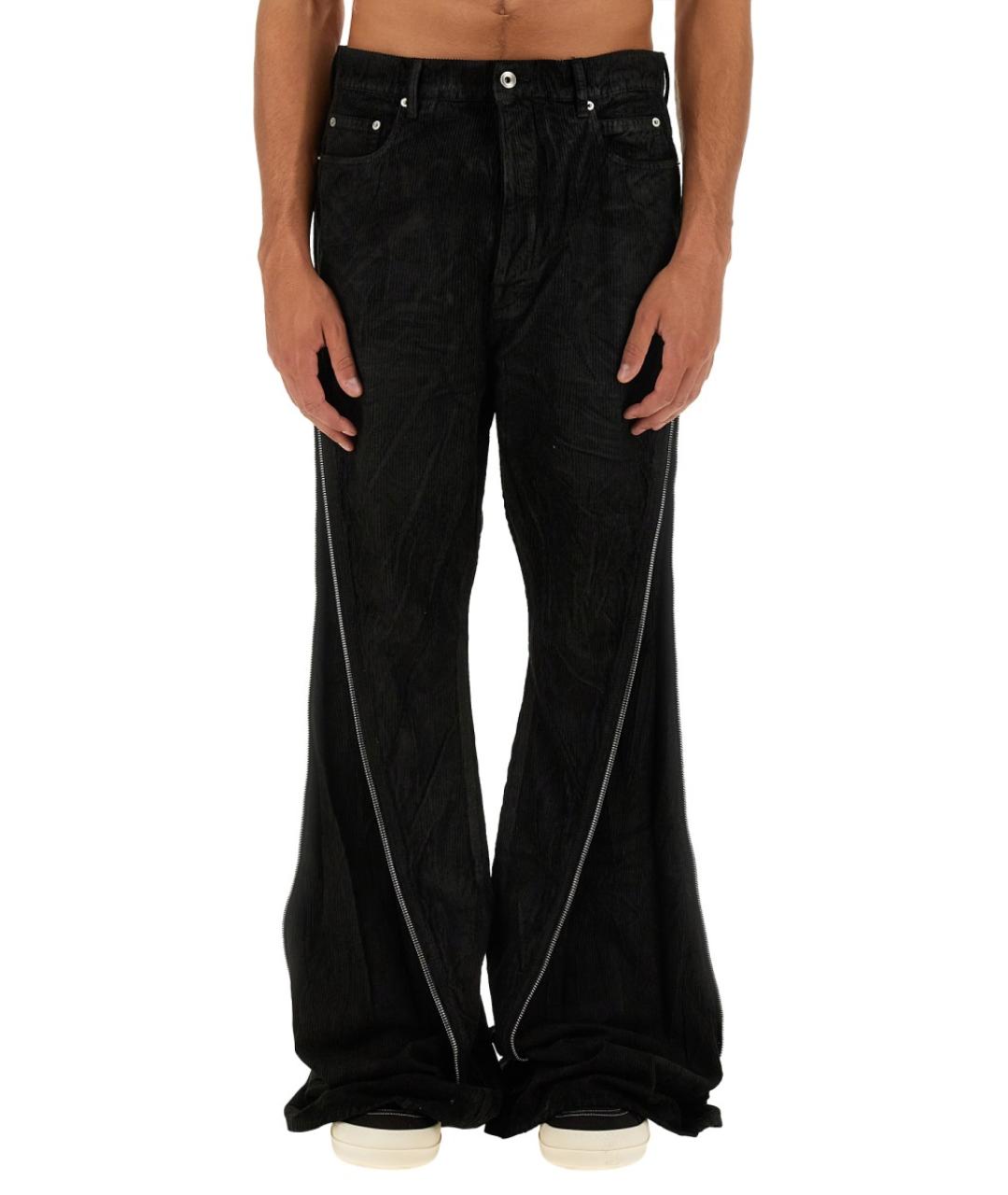 RICK OWENS DRKSHDW Черные хлопковые прямые джинсы, фото 5