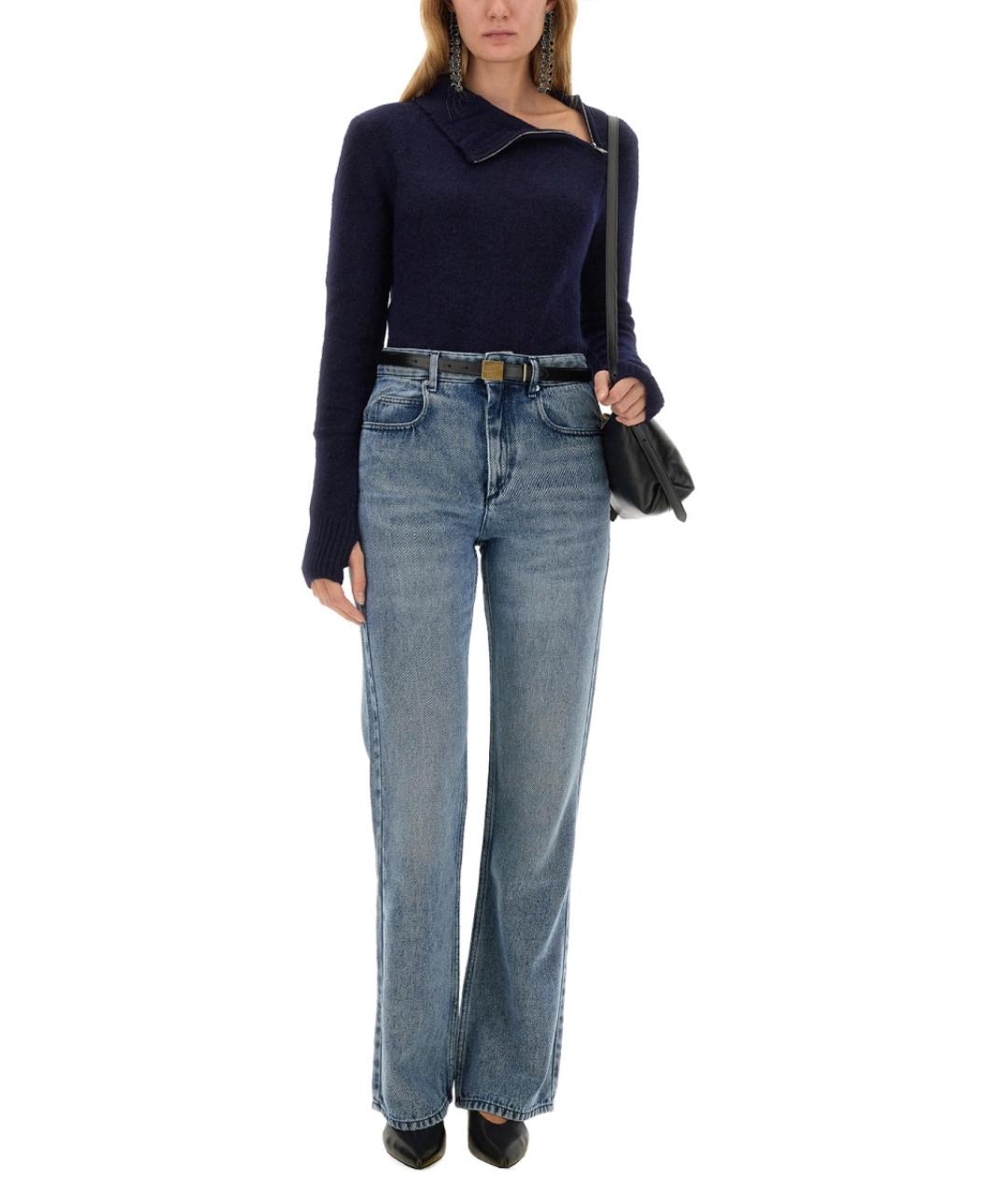 ISABEL MARANT ETOILE Синяя шерстяная водолазка, фото 2