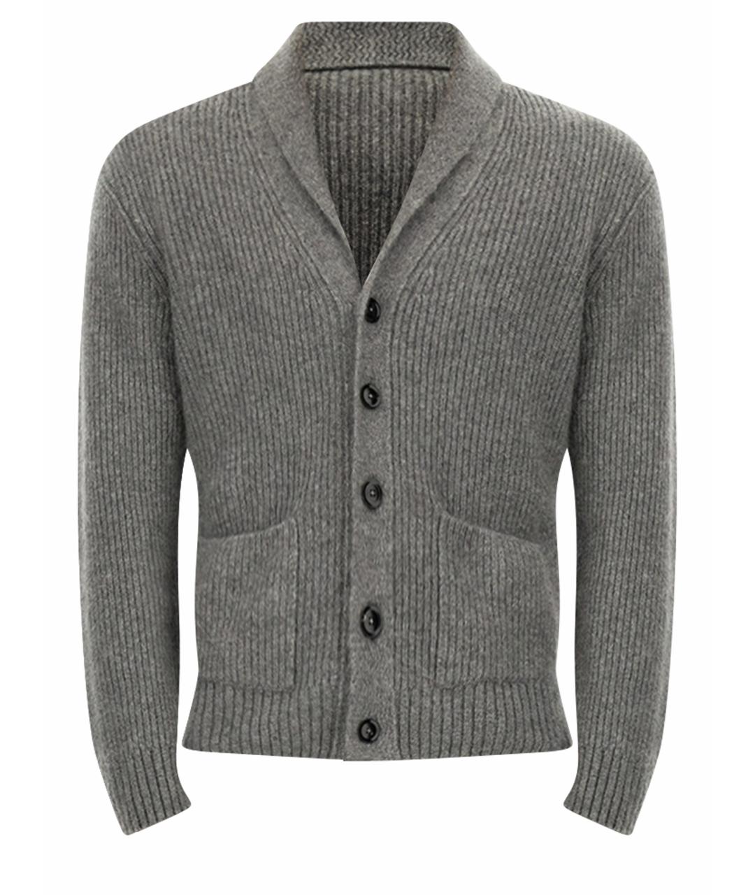 TOM FORD Серый кашемировый кардиган, фото 1