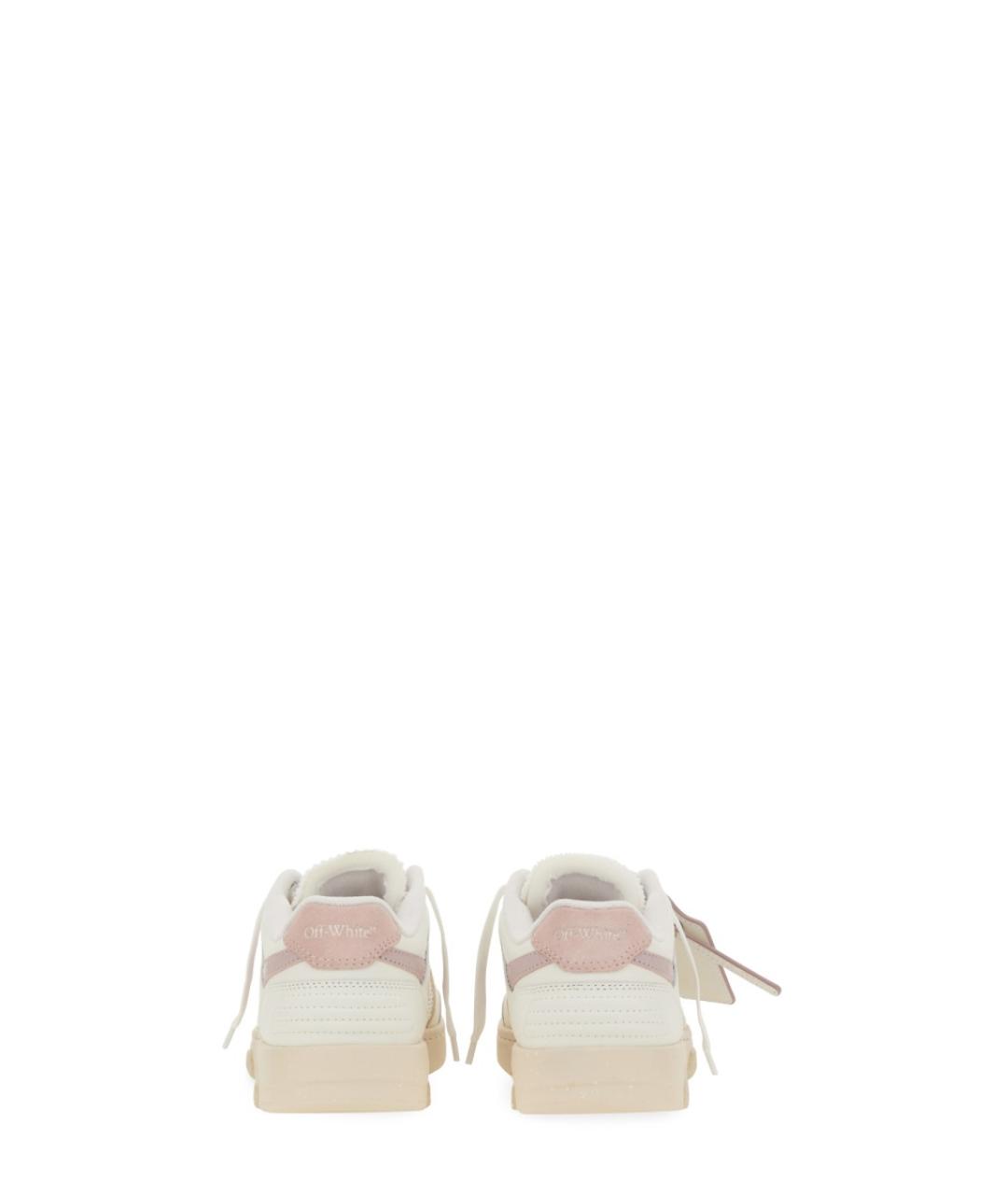 OFF-WHITE Белые кожаные кроссовки, фото 3