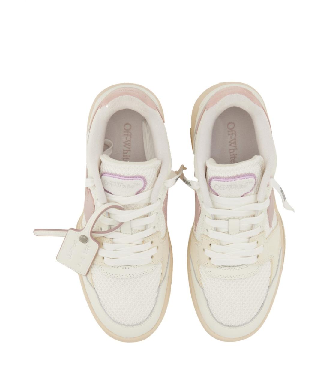 OFF-WHITE Белые кожаные кроссовки, фото 6
