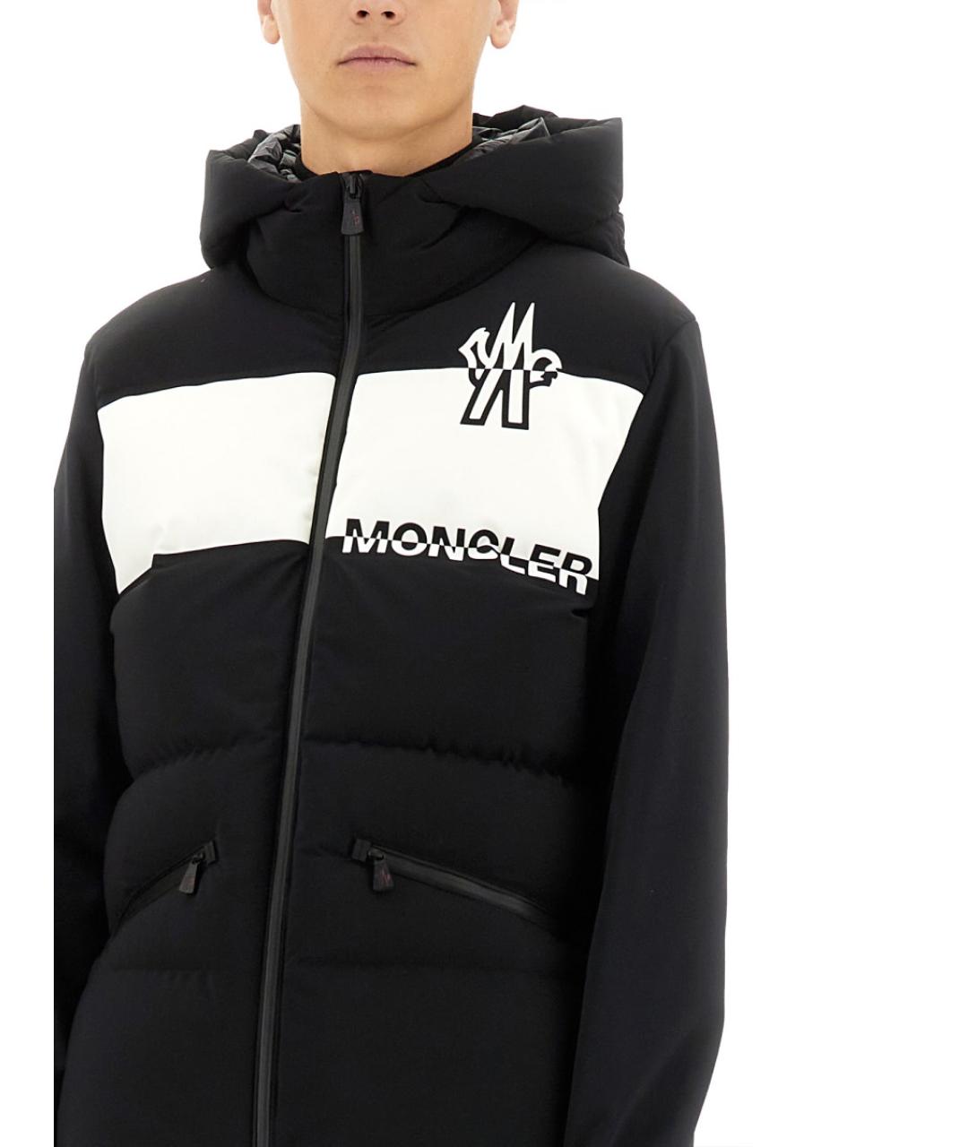 MONCLER GRENOBLE Черная хлопко-эластановая куртка, фото 4