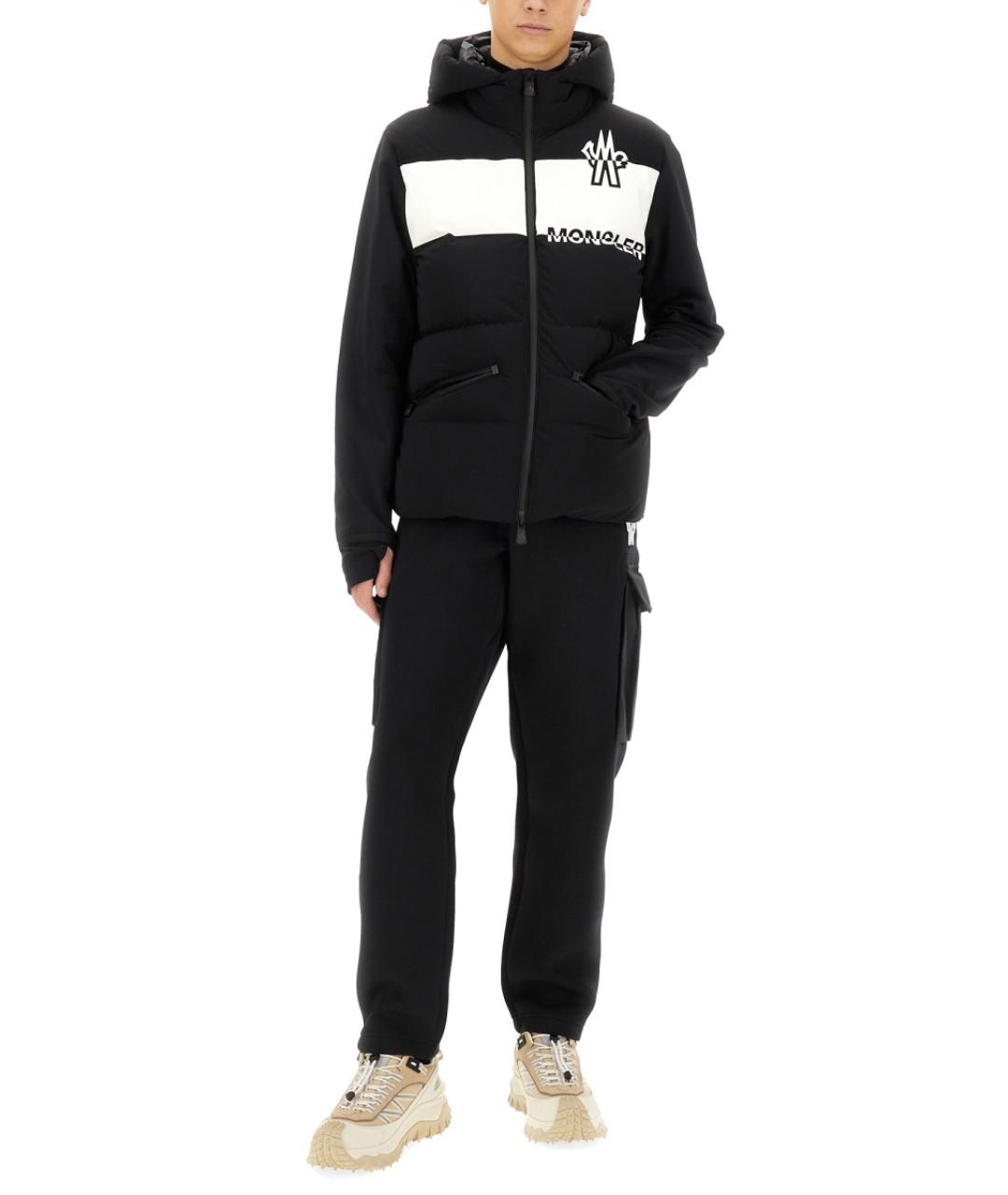 MONCLER GRENOBLE Черная хлопко-эластановая куртка, фото 2