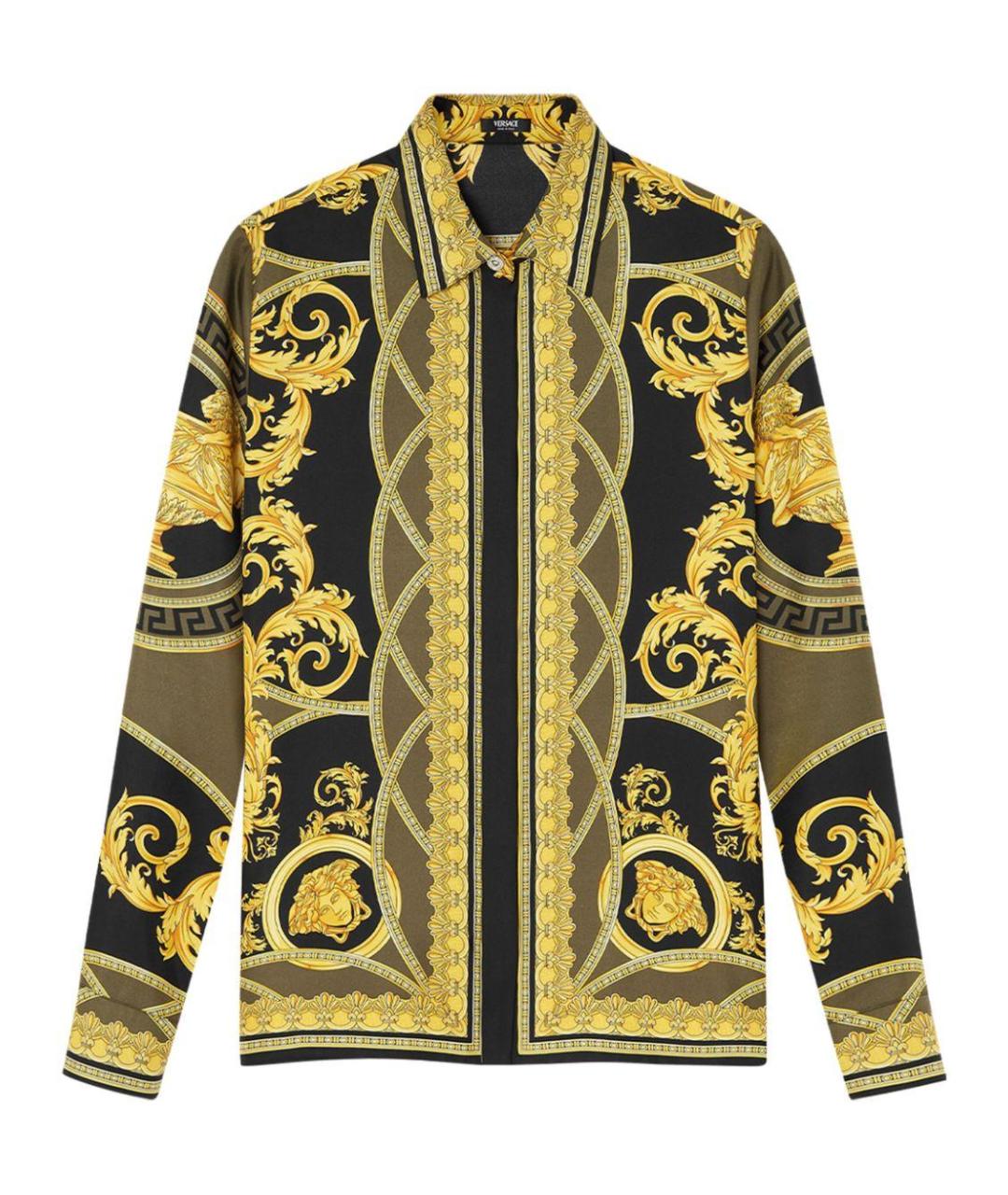 VERSACE Мульти шелковая рубашка, фото 1
